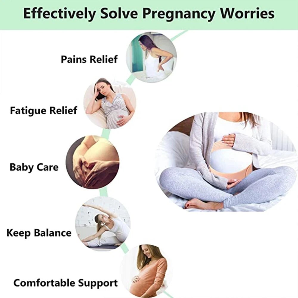Ceinture de Maternité Ventre & Dos Ajustable – Confort Grossesse | Femme Enceinte