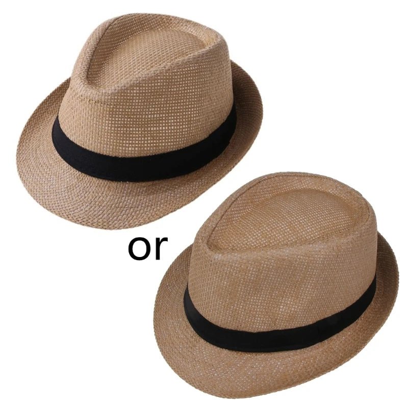 Chapeau paille duo maman bébé — Lot 2 Chapeaux Artisanaux Assortis Parent-Enfant | Plage & Vacances