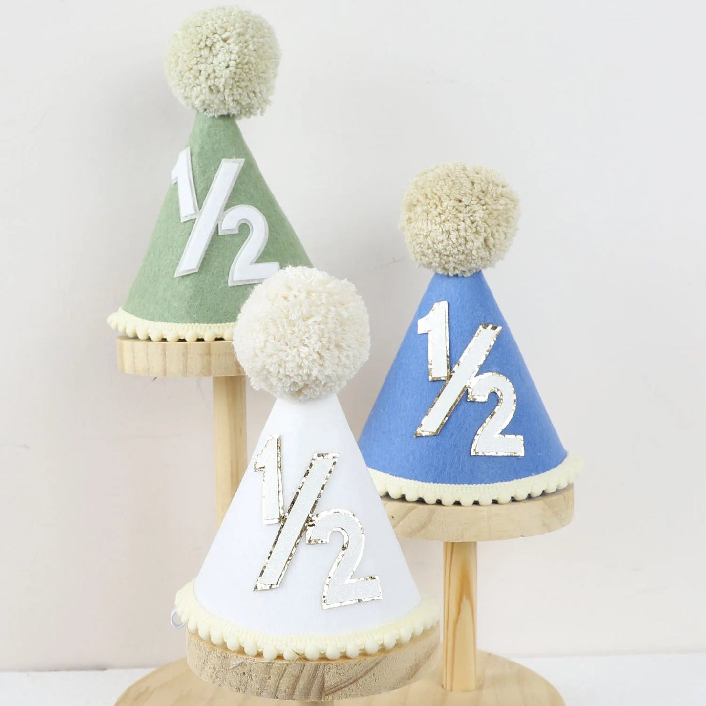 Chapeau Demi-Anniversaire 6 Mois Bébé – Couronne 1/2 Birthday Photo Props Garçon & Fille