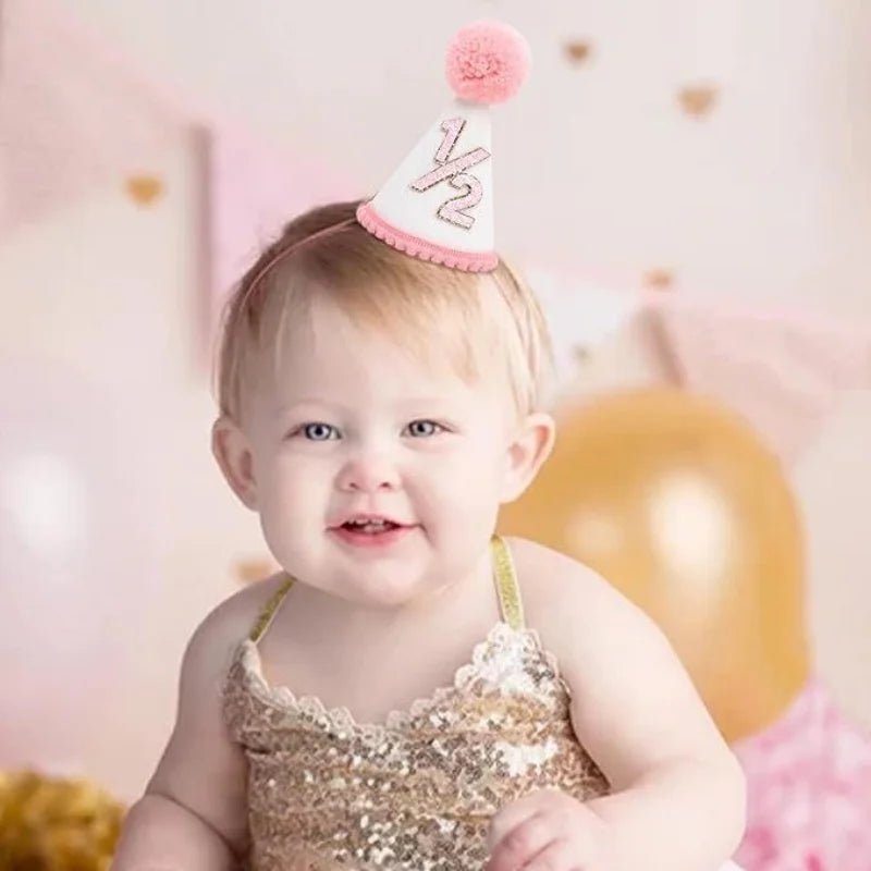 Chapeau Demi-Anniversaire 6 Mois Bébé – Couronne 1/2 Birthday Photo Props Garçon & Fille