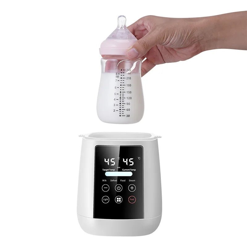 Chauffe-Biberon Stérilisateur 6 en 1 – Chauffe Lait Maternel Multifonction Contrôle Température LCD