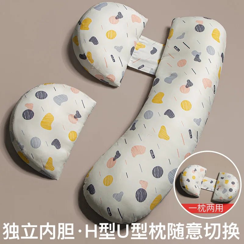 Coussin grossesse en U allaitement 2-en-1 — Oreiller Maternité Soutien Corps Complet | Sommeil & Allaitement