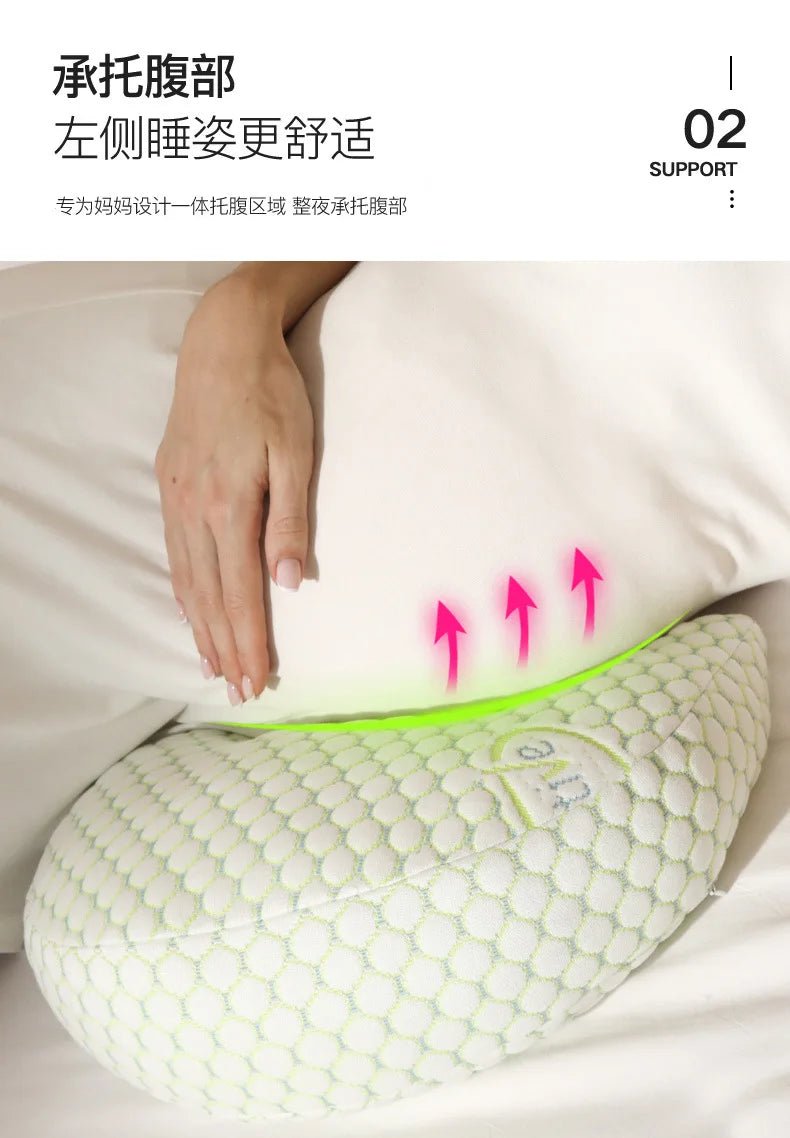 Coussin grossesse en U allaitement 2-en-1 — Oreiller Maternité Soutien Corps Complet | Sommeil & Allaitement
