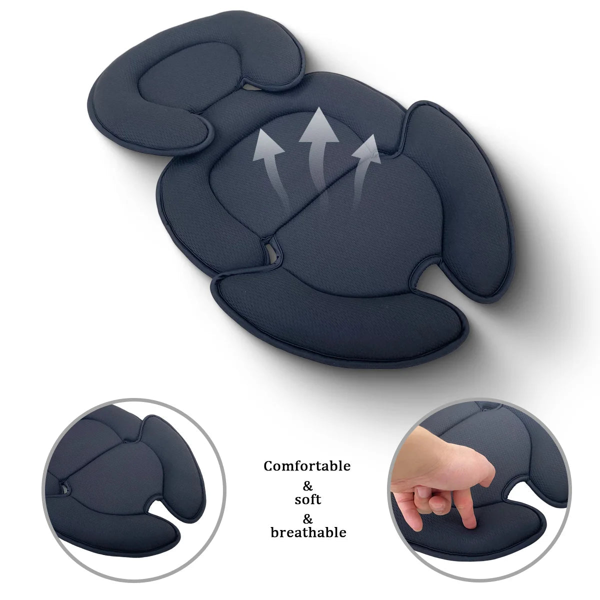 Réducteur Coussin Universel Poussette & Siège Auto – Soutien Tête & Corps Bébé | Compatible DOONA Nouveau-Né