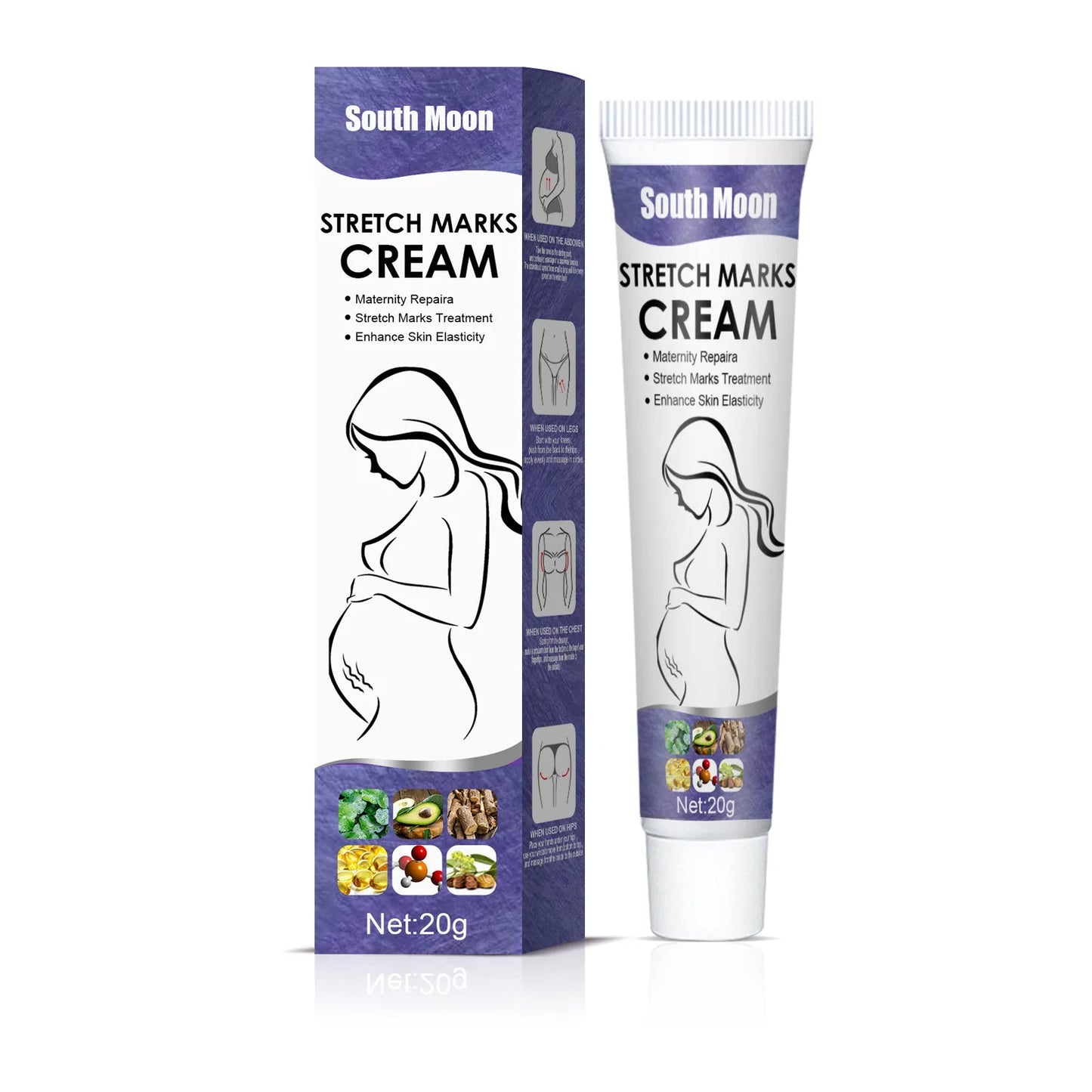 Crème Anti-Vergetures Grossesse – Hydratante, Raffermissante & Élasticité | Soin Peau Femme Enceinte