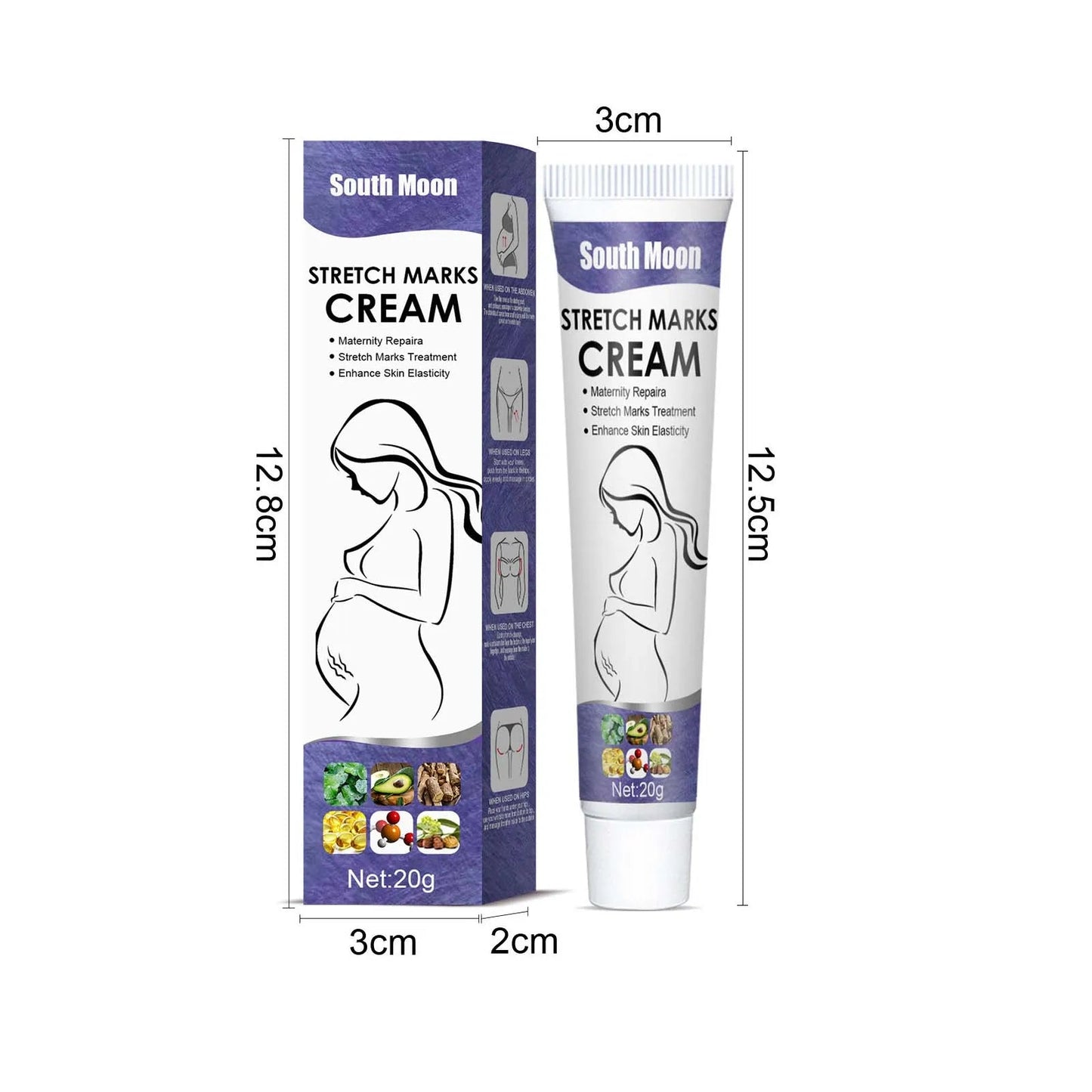 Crème Anti-Vergetures Grossesse – Hydratante, Raffermissante & Élasticité | Soin Peau Femme Enceinte