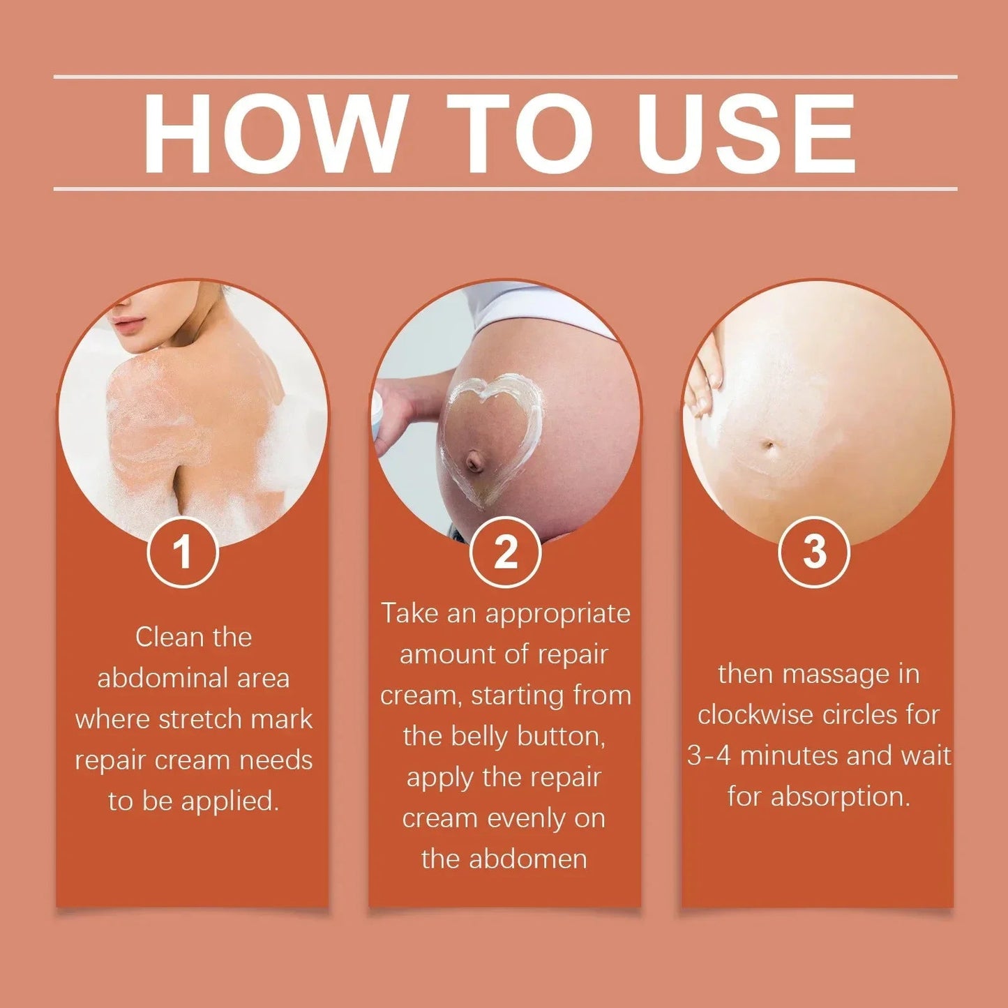 Crème Effacement Vergetures Rouges & Blanches – Anciennes & Récentes | Soin Grossesse & Post-Partum