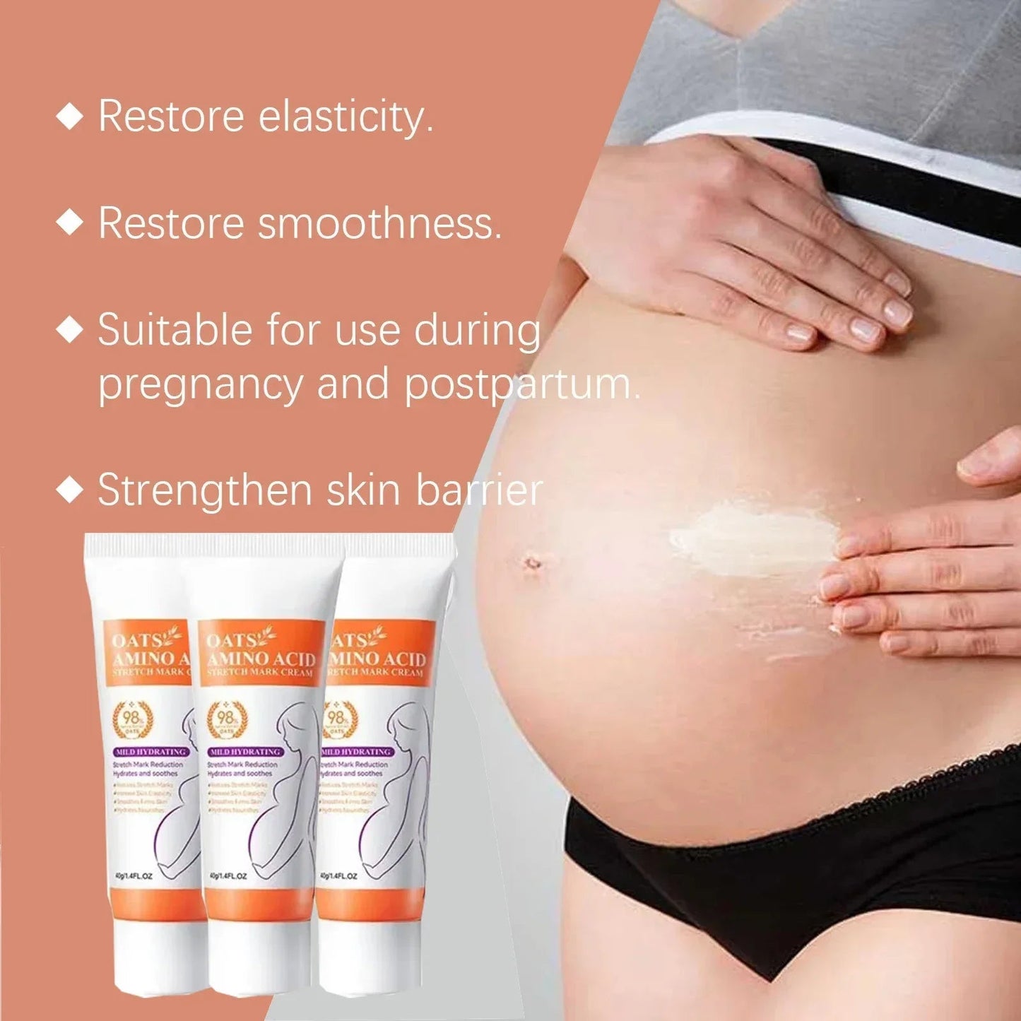 Crème Effacement Vergetures Rouges & Blanches – Anciennes & Récentes | Soin Grossesse & Post-Partum