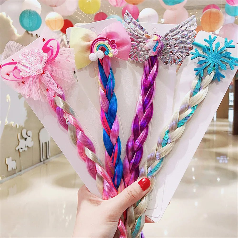 Élastique Cheveux Bébé Fille Arc-en-Ciel – Chouchou Nœud Colore Anti-Glisse Sans Dommage