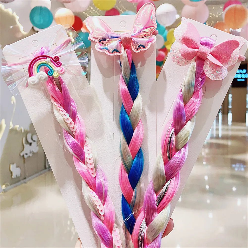 Élastique Cheveux Bébé Fille Arc-en-Ciel – Chouchou Nœud Colore Anti-Glisse Sans Dommage