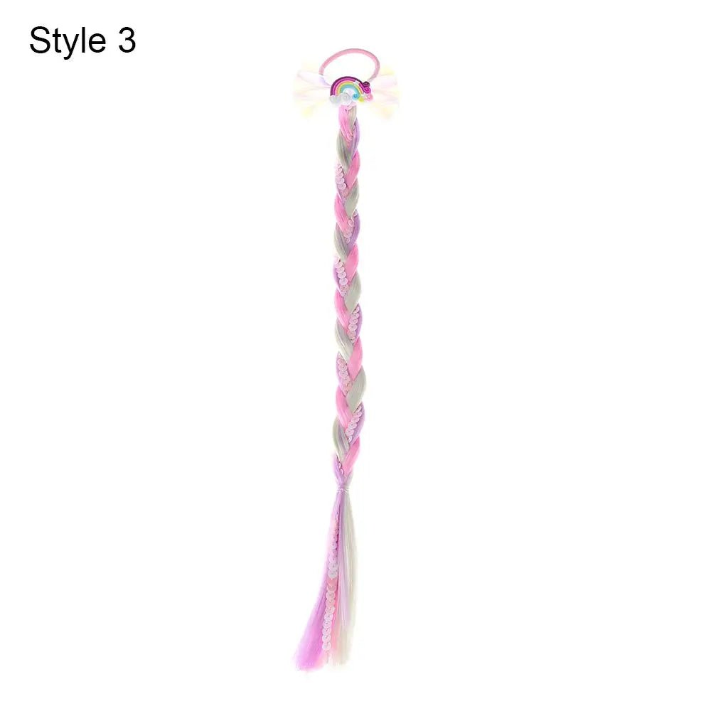 Élastique Cheveux Bébé Fille Arc-en-Ciel – Chouchou Nœud Colore Anti-Glisse Sans Dommage
