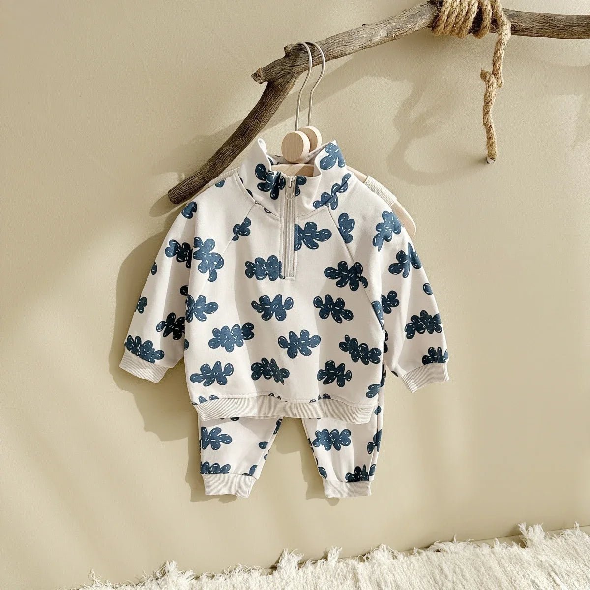 Ensemble Automne Bébé 2 Pièces — Sweatshirt Manches Longues & Jogging, Unisexe 9M-4 Ans