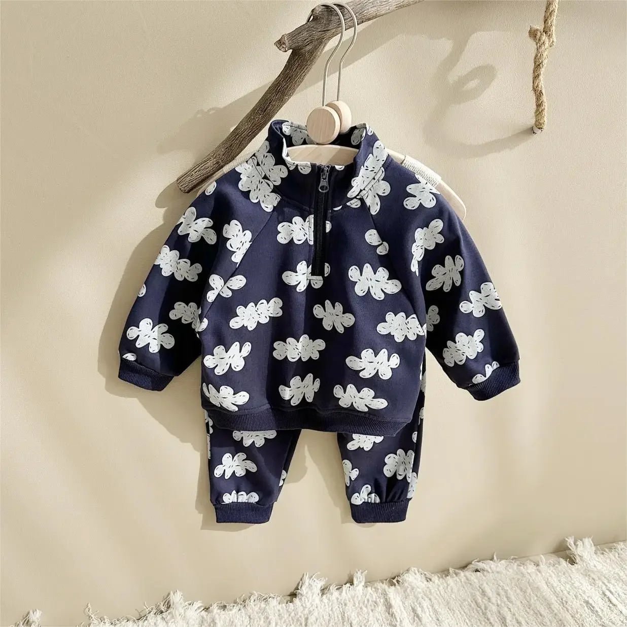 Ensemble Automne Bébé 2 Pièces — Sweatshirt Manches Longues & Jogging, Unisexe 9M-4 Ans