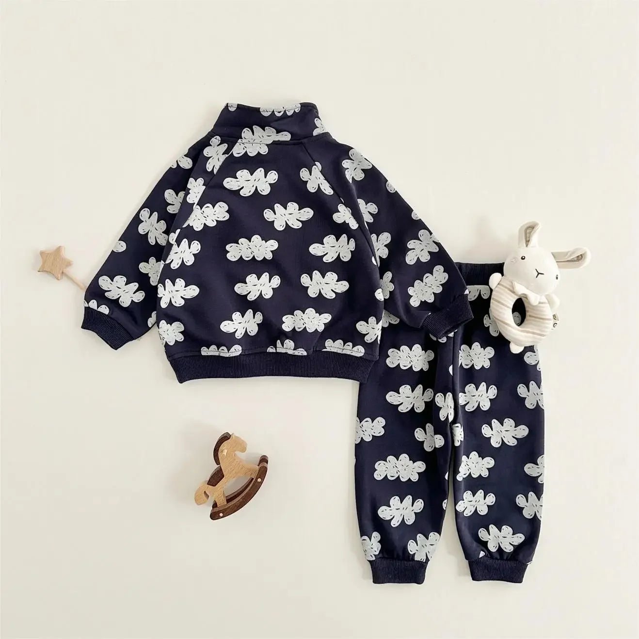Ensemble Automne Bébé 2 Pièces — Sweatshirt Manches Longues & Jogging, Unisexe 9M-4 Ans