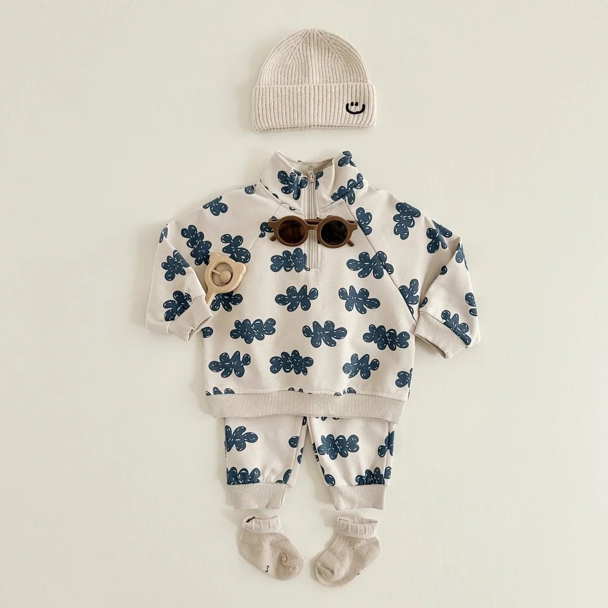 Ensemble Automne Bébé 2 Pièces — Sweatshirt Manches Longues & Jogging, Unisexe 9M-4 Ans