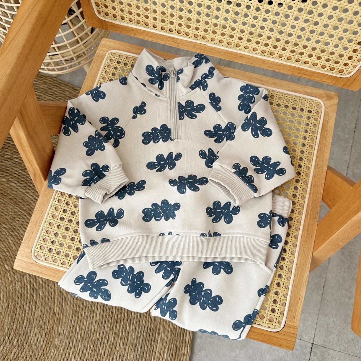 Ensemble Automne Bébé 2 Pièces — Sweatshirt Manches Longues & Jogging, Unisexe 9M-4 Ans