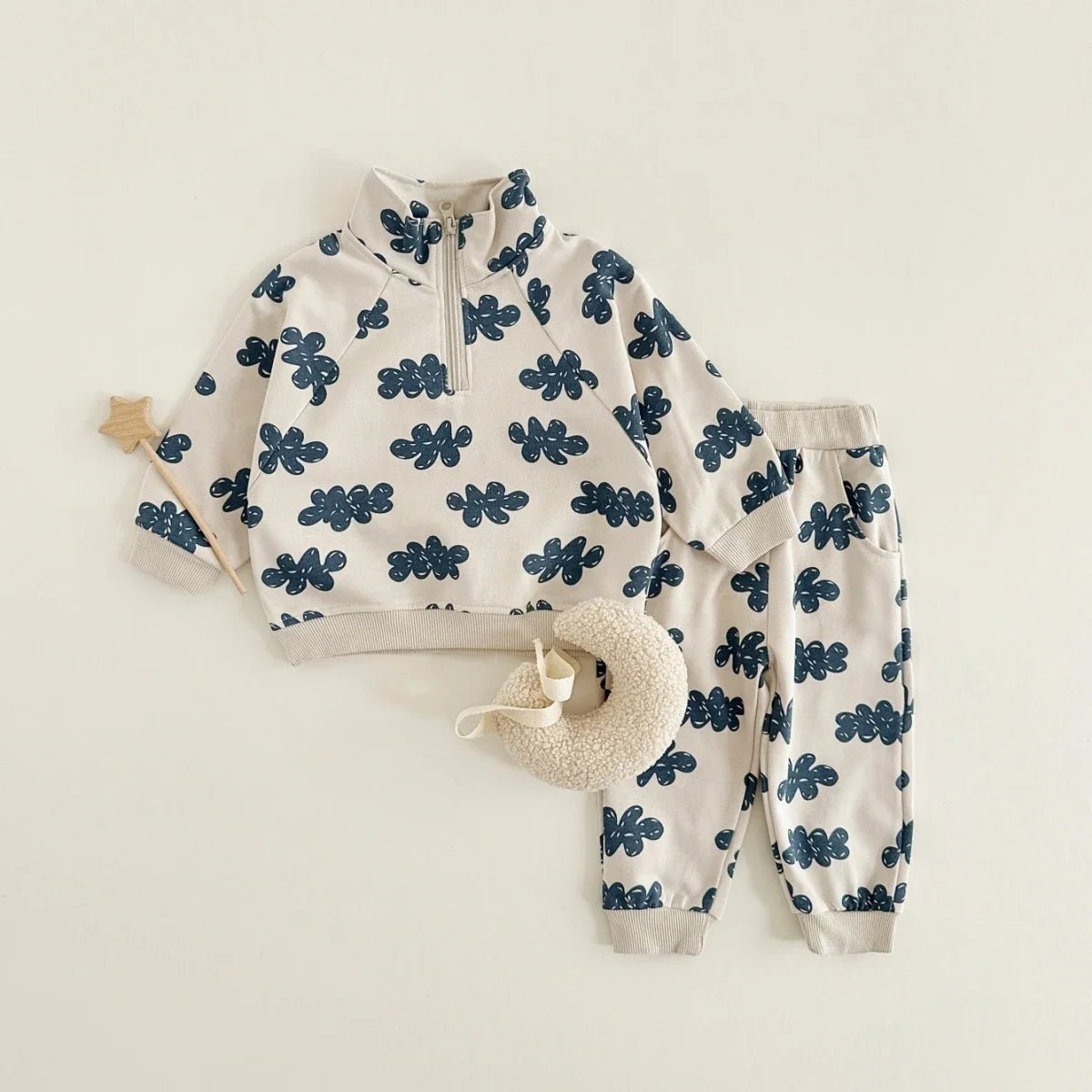Ensemble Automne Bébé 2 Pièces — Sweatshirt Manches Longues & Jogging, Unisexe 9M-4 Ans