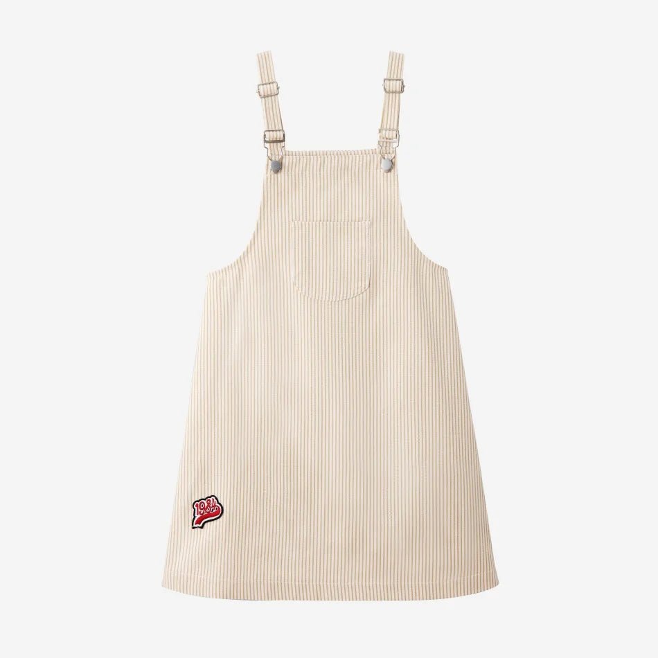 Ensemble Bébé Fille Patch Broderie – Tenue Assortie Famille Mère Fille Garçon Été Denim Rayures