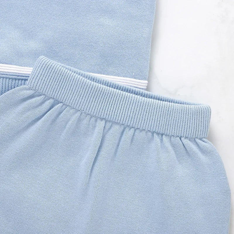 Ensemble Bébé Garçon Été T-shirt & Short Tricoté 100% Coton – 3-18 Mois