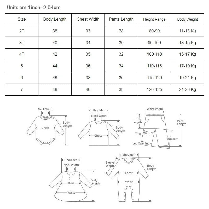 Kids' Summer Cotton 2-Piece Set — Short Sleeve T-Shirt & Shorts, Unisex 2-7 Years