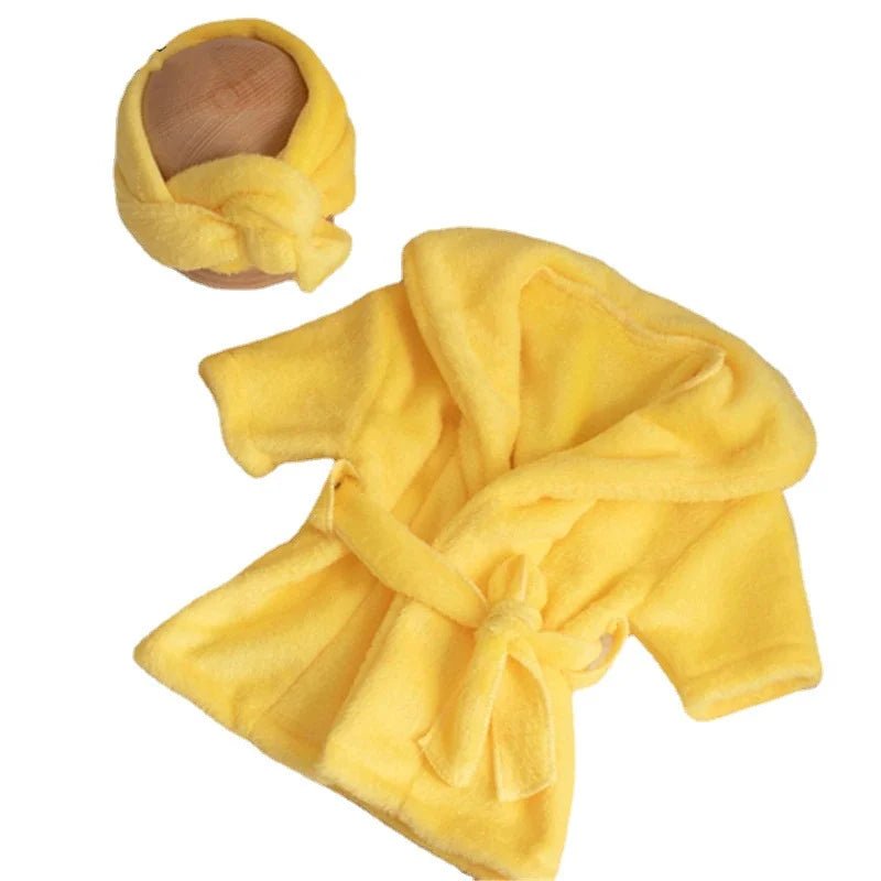 Ensemble peignoir bébé fille — Tenue Shooting Photo Nouveau-né | Accessoire Photographie Naissance