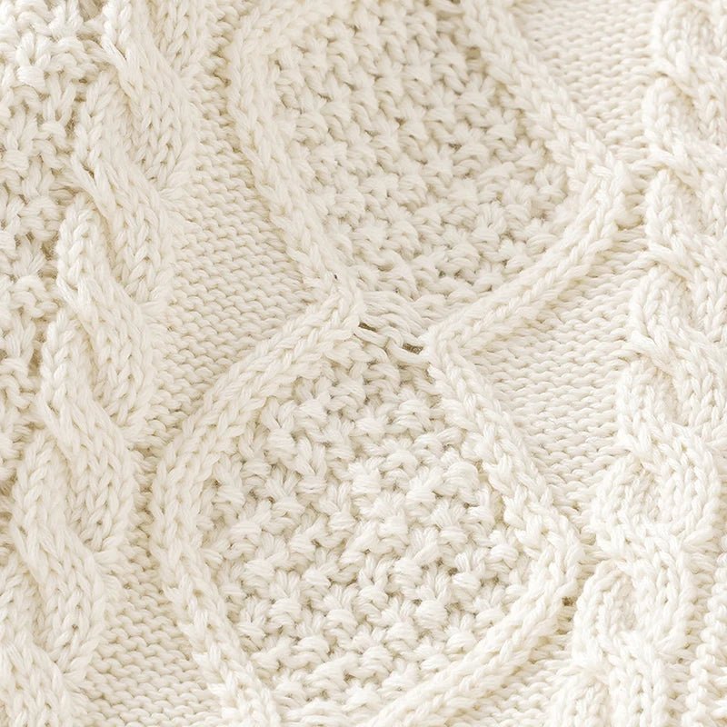 Ensemble Tricot Bébé 2 Pièces — Cardigan Coton Manches Longues & Pantalon, Unisexe 0-18 Mois