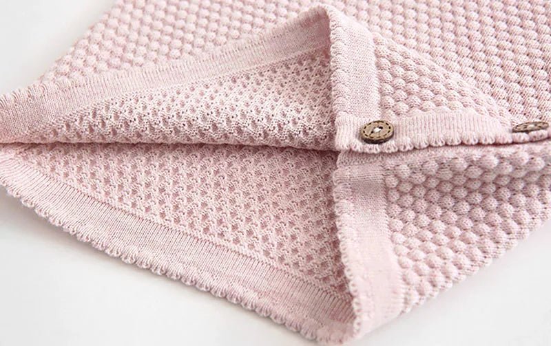 Ensemble Tricot Bébé Pyjama 2 Pièces — Pull Coton Boutonné & Pantalon, Unisexe 0-3M à 2-3 Ans