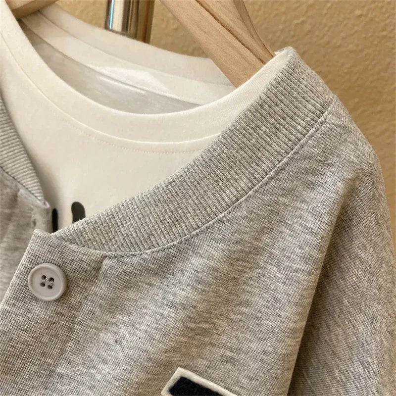 Ensemble Vêtements Fille 2 Pièces — Veste & Pantalon Sport Coton, 3-7 Ans