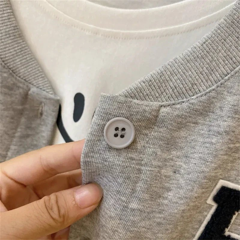 Ensemble Vêtements Fille 2 Pièces — Veste & Pantalon Sport Coton, 3-7 Ans