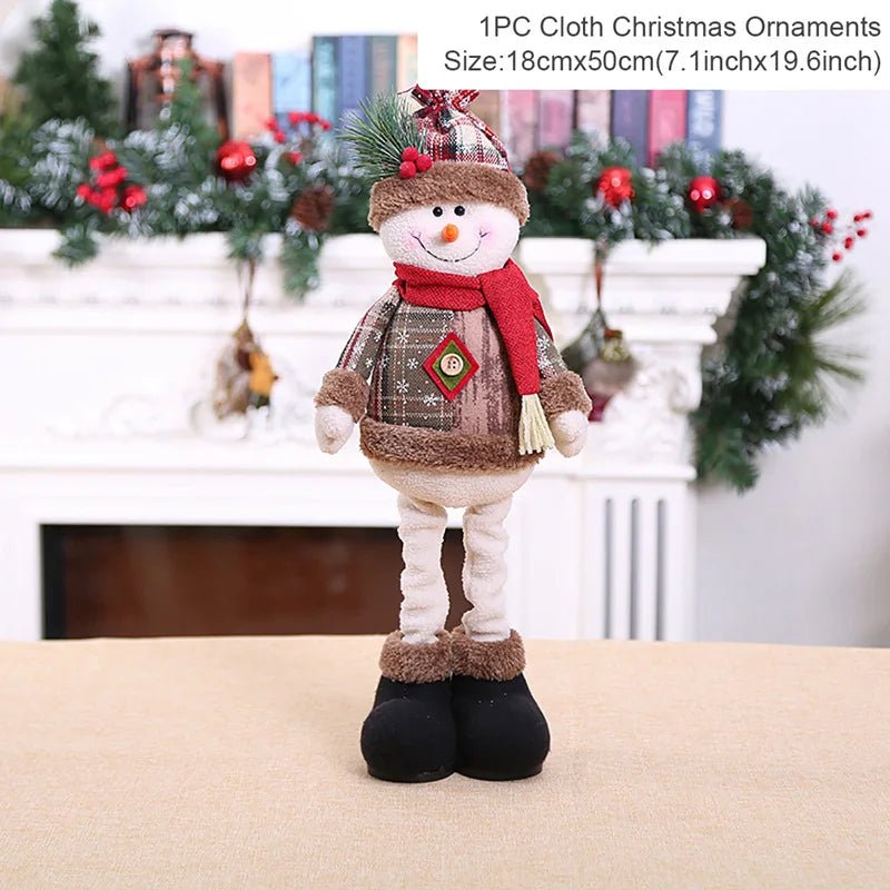 Figurine Père Noël Décorative Table – Poupée Noël Intérieur Tendance 2025, Cadeau Fêtes Nouvel An