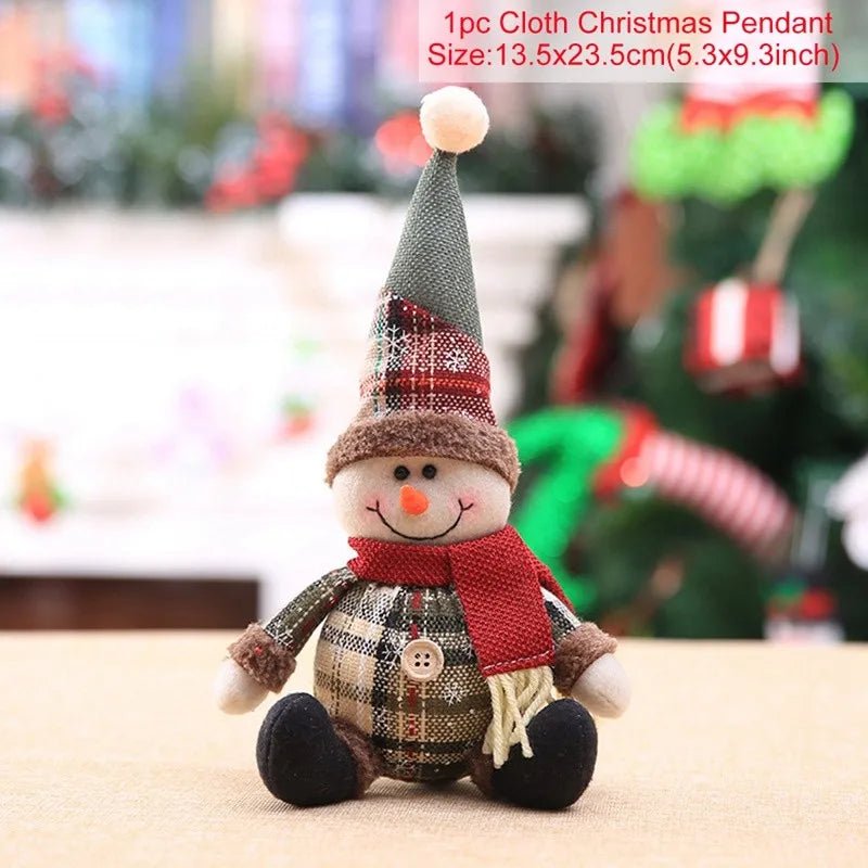 Figurine Père Noël Décorative Table – Poupée Noël Intérieur Tendance 2025, Cadeau Fêtes Nouvel An