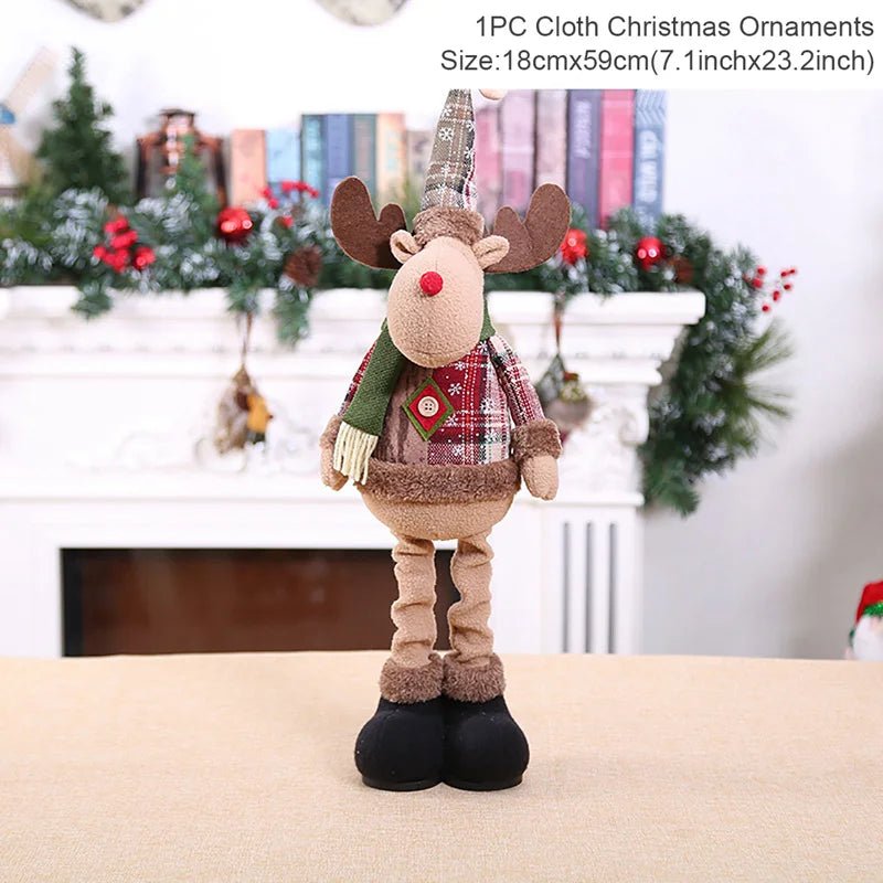Figurine Père Noël Décorative Table – Poupée Noël Intérieur Tendance 2025, Cadeau Fêtes Nouvel An