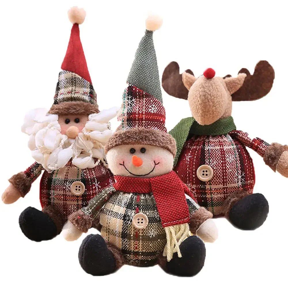 Figurine Père Noël Décorative Table – Poupée Noël Intérieur Tendance 2025, Cadeau Fêtes Nouvel An