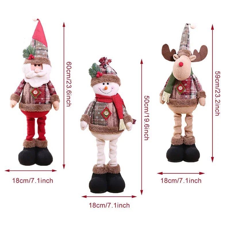 Figurine Père Noël Décorative Table – Poupée Noël Intérieur Tendance 2025, Cadeau Fêtes Nouvel An