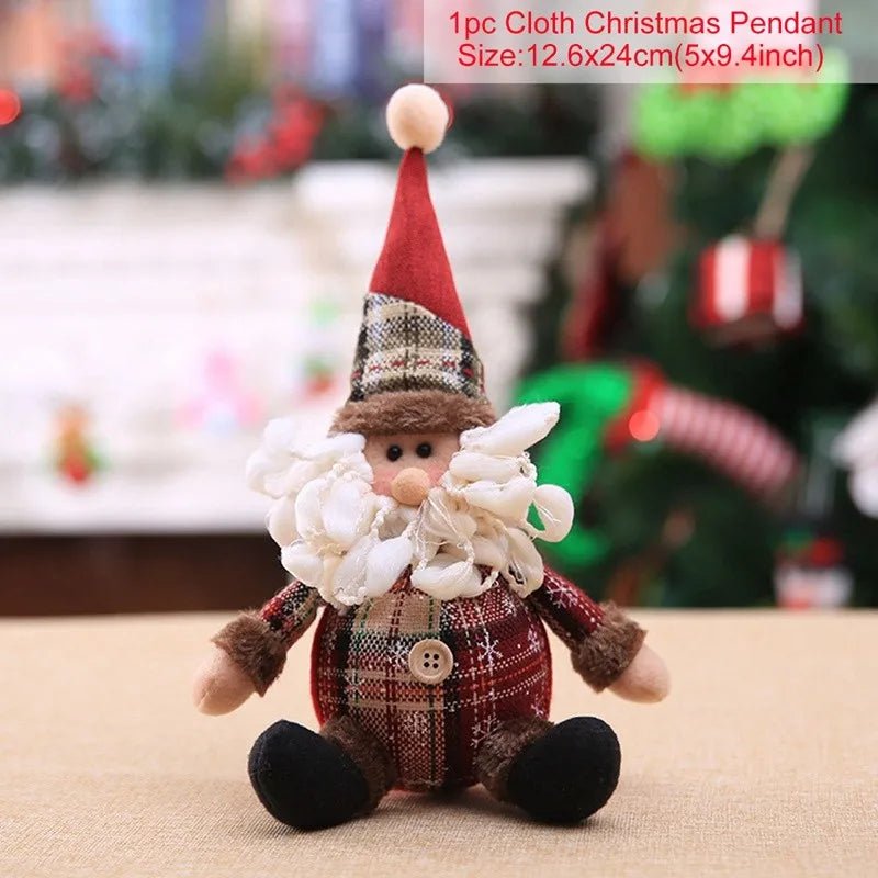 Figurine Père Noël Décorative Table – Poupée Noël Intérieur Tendance 2025, Cadeau Fêtes Nouvel An