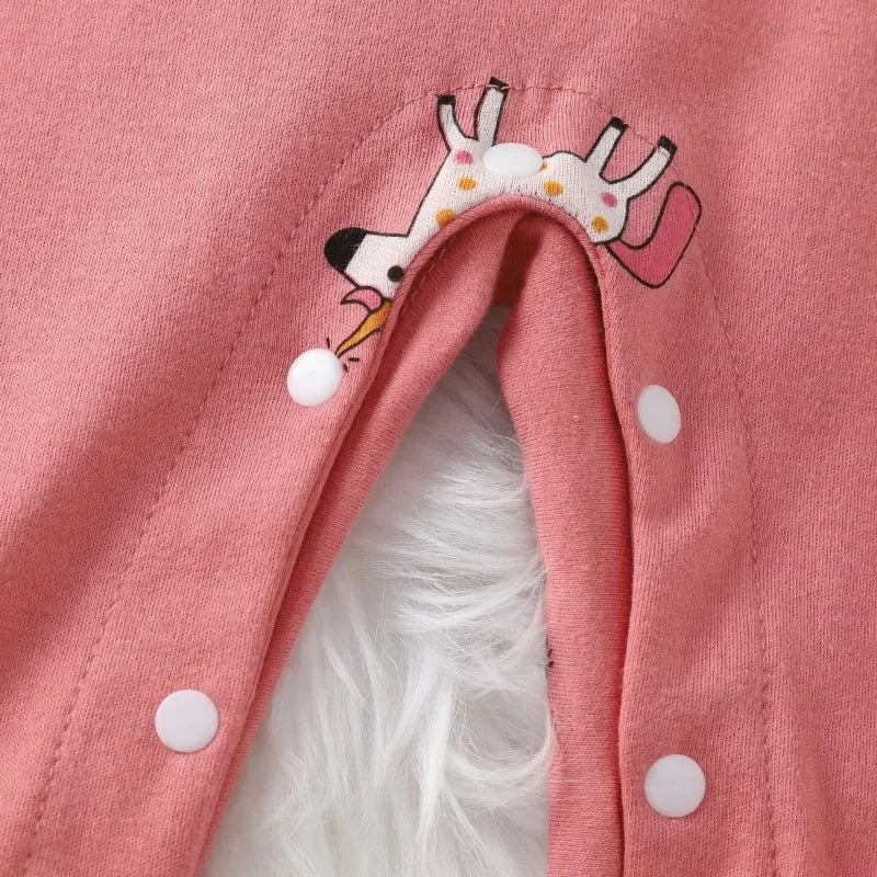 Grenouillère Bébé 100% Coton Manches Longues – Body Nouveau-Né Garçon & Fille 0-18 Mois Printemps Automne