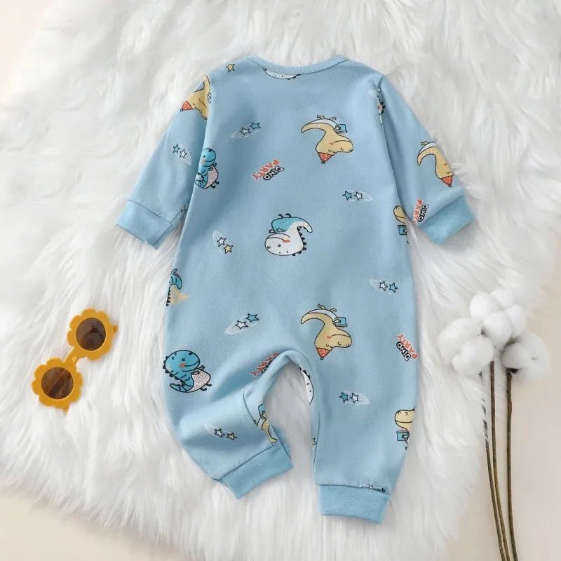 Grenouillère Bébé 100% Coton Manches Longues – Body Nouveau-Né Garçon & Fille 0-18 Mois Printemps Automne