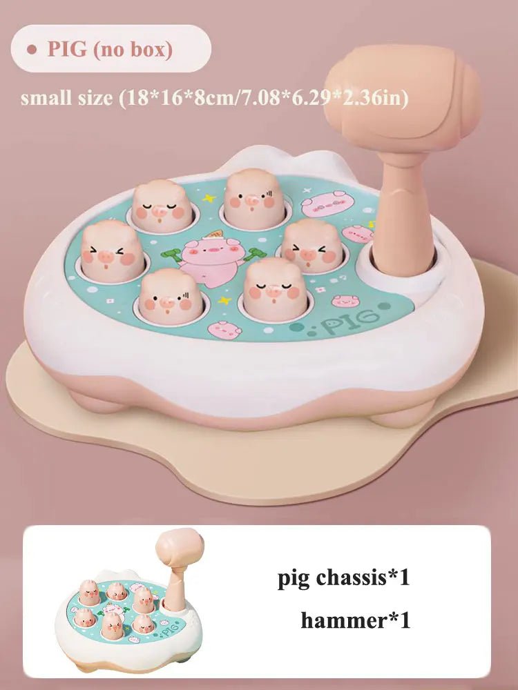 Jeu Marteau Bébé Montessori – Banc à Marteler Encastrement Canard Grenouille Cochon 12-24 Mois