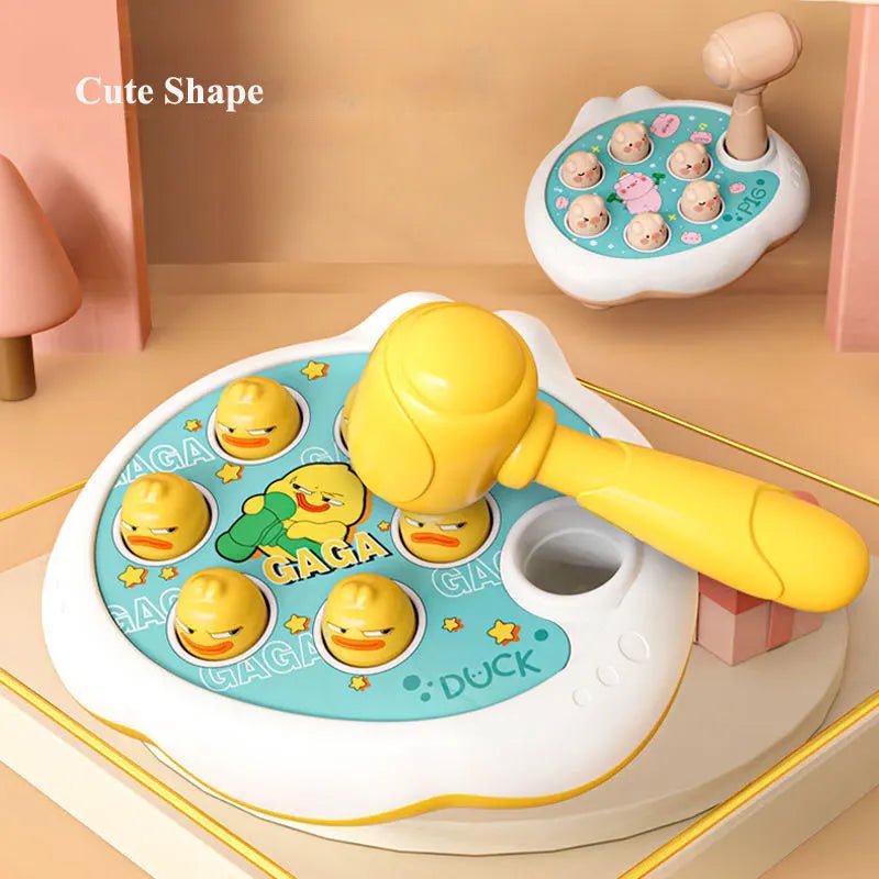 Jeu Marteau Bébé Montessori – Banc à Marteler Encastrement Canard Grenouille Cochon 12-24 Mois