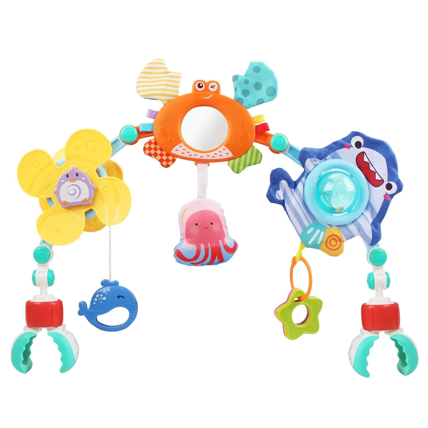 Baby Pram & Car Seat Hanging Toy – Sensory Awakening Activity Spiral