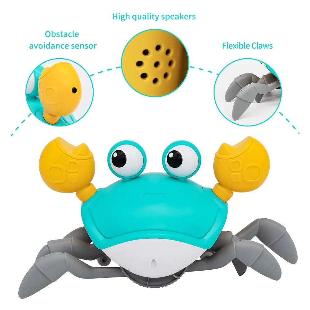 Jouet Crabe Bébé – Crabe Musical Dansant Électronique Capteur Infrarouge 3-6 Ans