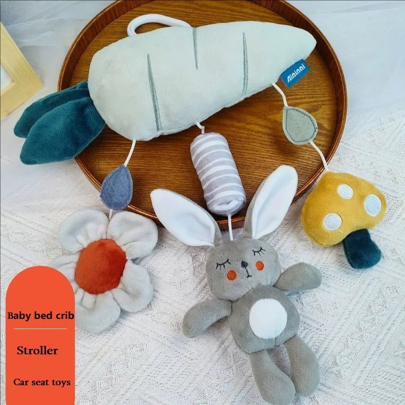 Jouet à suspendre bébé poussette — Mobile Musical Animal Hochet Sensoriel Lit & Arche | Naissance