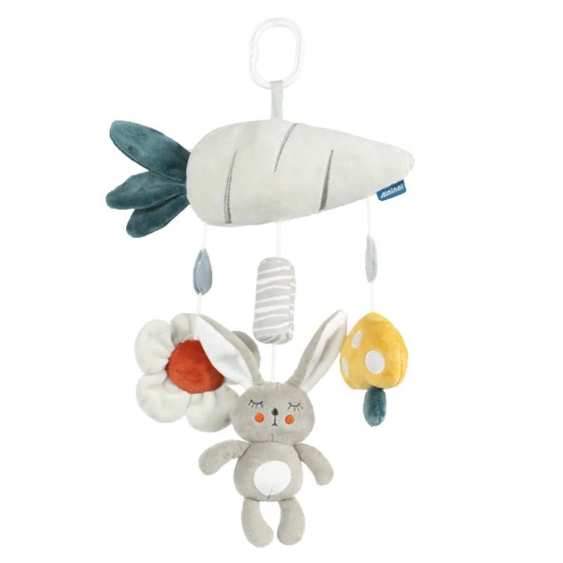Jouet à suspendre bébé poussette — Mobile Musical Animal Hochet Sensoriel Lit & Arche | Naissance