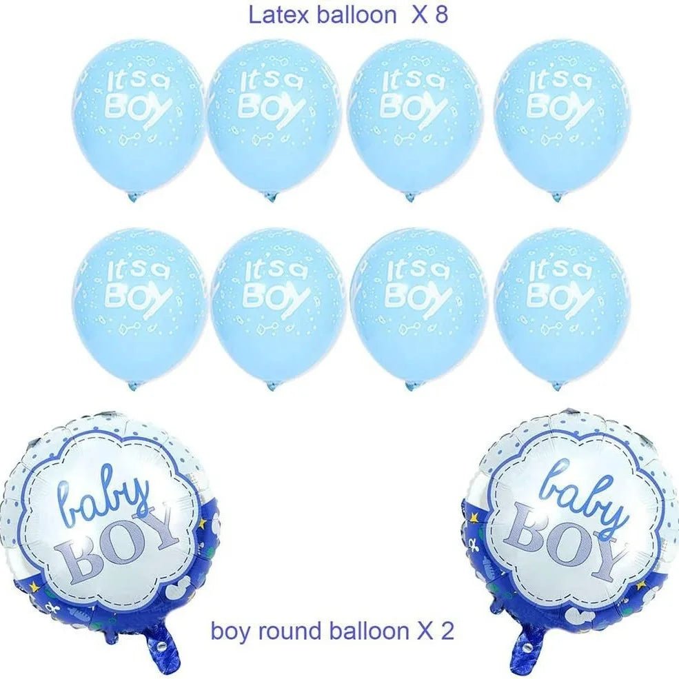 13 Balloons Gender Reveal Kit - It's a Boy It's a Girl - Baby Shower, Christening & Birthday Decoration