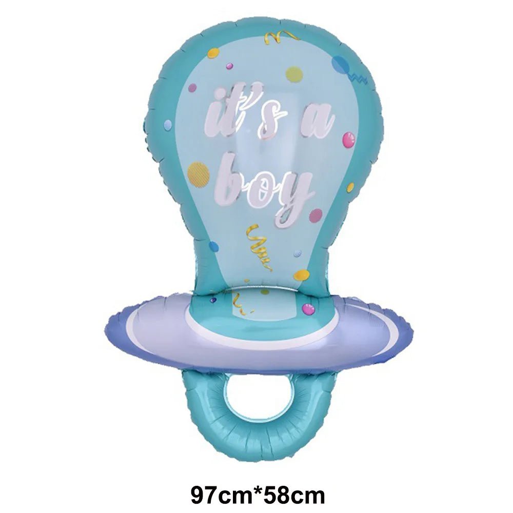 Blue Baby Shower Decoration Kit for Boys – Banner, Balloons, Garland & Cake Topper