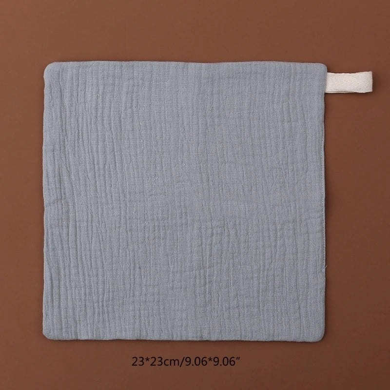 Lot 5 Carrés Mousseline Bébé Coton Doux – Débarbouillette Lavable Gant de Toilette Naissance Garçon Fille