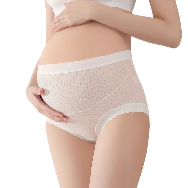 Lot de 3 Culottes Maternité Taille Haute — Coton & Élastane Respirant, Maintien Abdominal, M-XL