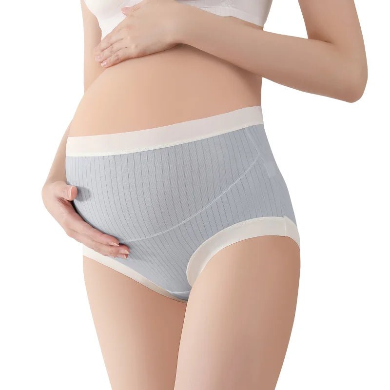 Lot de 3 Culottes Maternité Taille Haute — Coton & Élastane Respirant, Maintien Abdominal, M-XL