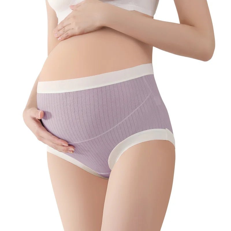 3-Pack High-Waisted Maternity Briefs — Breathable Cotton & Elastane, Abdominal Support, M-XL