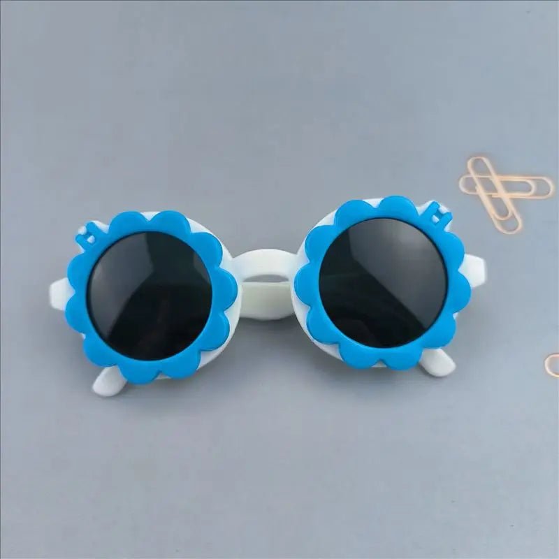 Lunettes de Soleil Bébé Enfant Tournesol – Incassables, Protection UV400, 0-4 Ans Fille Garçon